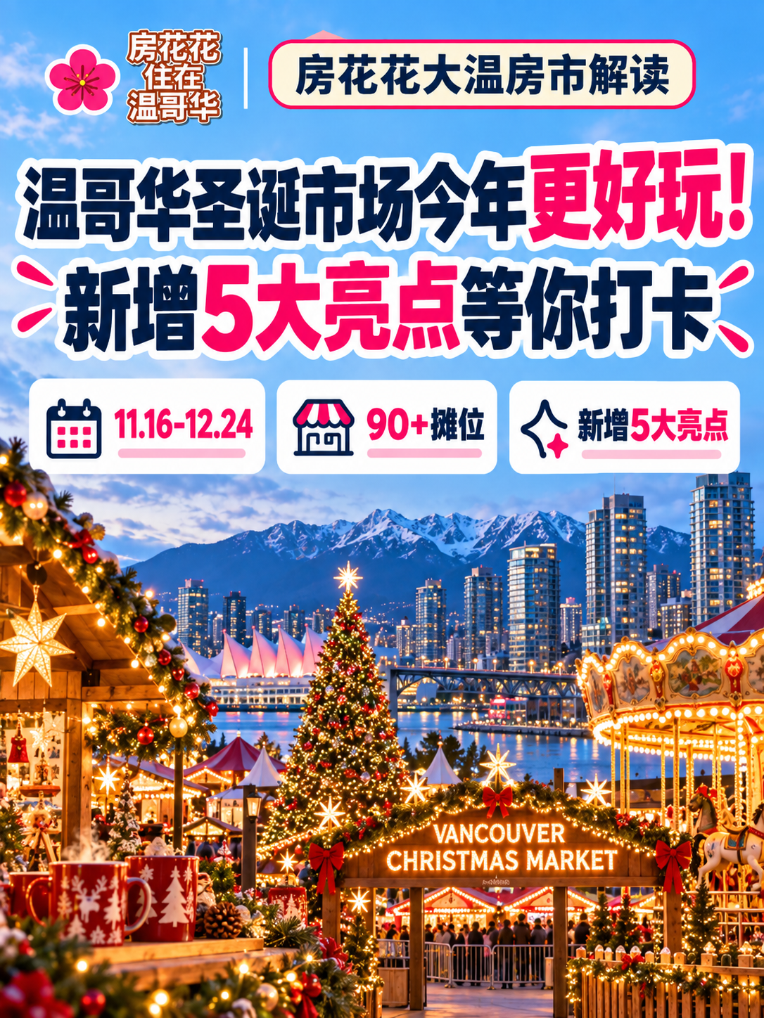 温哥华圣诞市场今年更好玩！新增5大亮点等你打卡